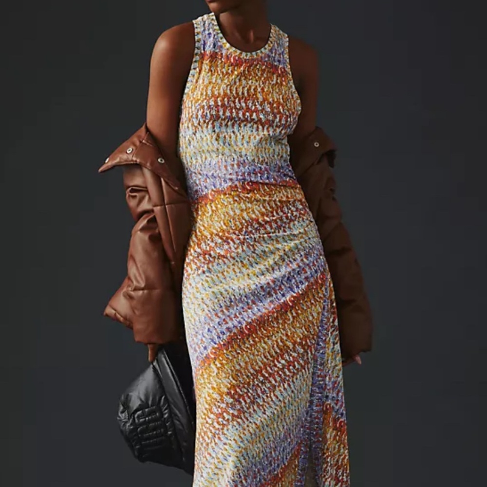Daily Practice by Anthropologie Mock-Neck Treasure Dress Sz Medium